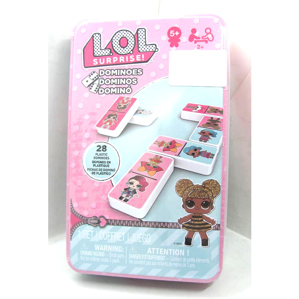 Cardinal Games LOL Surprise Domino Game Set in Tin